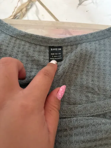 Cropped de manga longa shein tamanho L