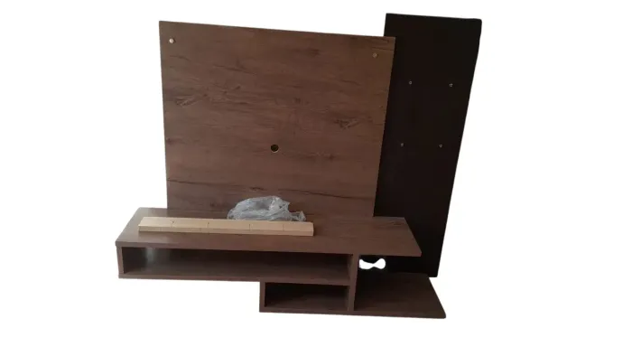 Painel tv de madeira