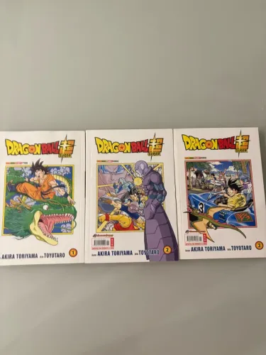 Dragon Ball Super volumes 1, 2 e 3,