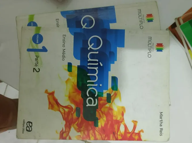 Projeto Múltiplo Química Vol.1 Martga Reis (Ática) Partes 1 e 2 + caderno de Questão