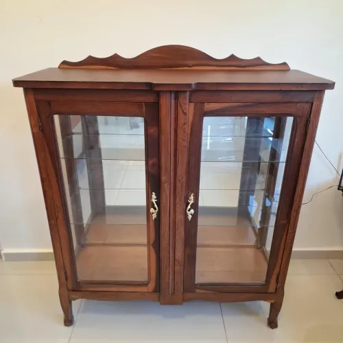 Cristaleira Antiga Art Nouveau