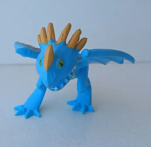 BONECO MINIATURA MINI COMO TREINAR O SEU DRAGÃO TEMPESTADE AZUL