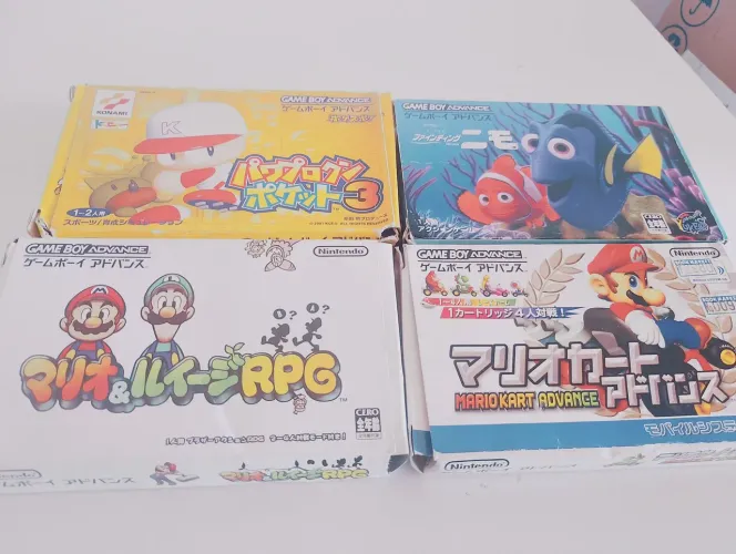 Lote 4 jogos originais japonês Game Boy Advance