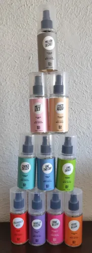 Kit com 10 body splash inspirados em perfumes importados