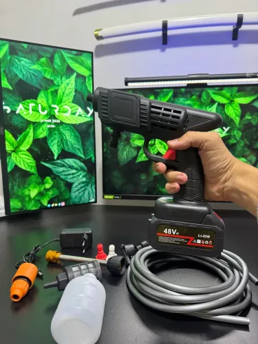 Lavadora de Alta Pressão Portátil - Pistola de Água a Bateria