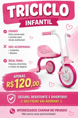 Vendo triciclo infantil