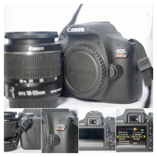 Canon t7 com lente 18-55mm