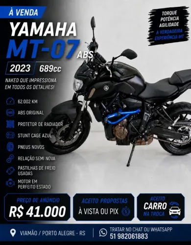VENDO YAMAHA MT-07 / 2023
