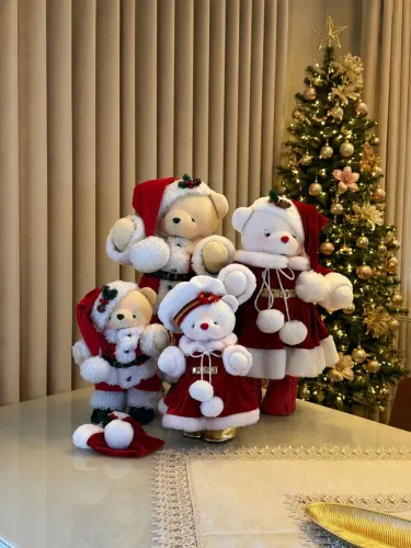 Ursinhos de pelúcia papai Noel personalizados vários tamanhos