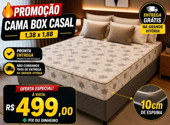 Cama acoplada de casal 