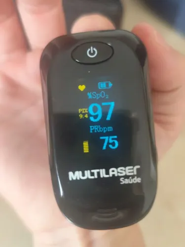 Oxímetro de pulso preto
