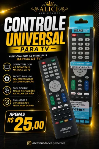 Controle universal para Tv