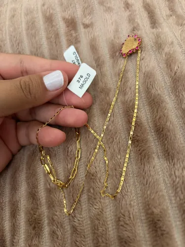 Cordão com pingente e Pulseira magold 18k. 250,00 na etiqueta!