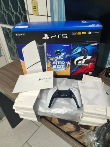 Ps5 slim 1 TB na caixa completo pego x box séries s na troca