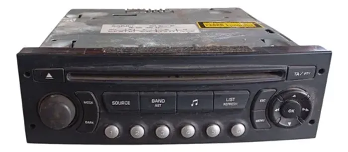 Rádio Cd Player Peugeot 307 2000 2012  *7