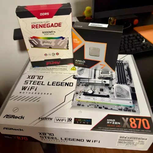 Kit am5 - X870 steel legend wifi + 9800x3d + 32gb 6000mhz