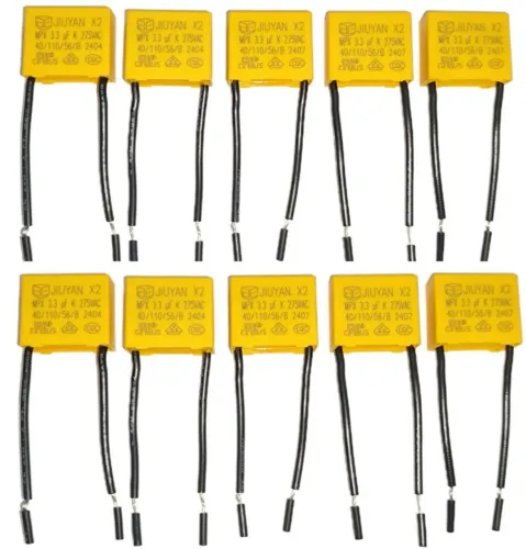 10Pçs Capacitores P/ Interruptor Inteligente / Sem Fio Neutro X2 3.3uf 275VAC B