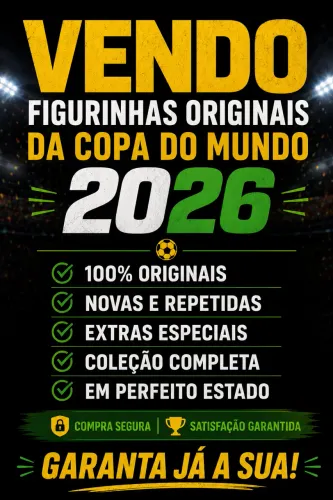 Figurinhas da Copa do Mundo 2026 - Escolha a que falta para você completar o seu álbum.