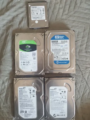 Kit de 5 HDs usados com bads