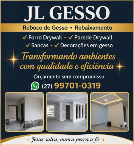 Gesseiro Profissional - Atendimento em Todo ES