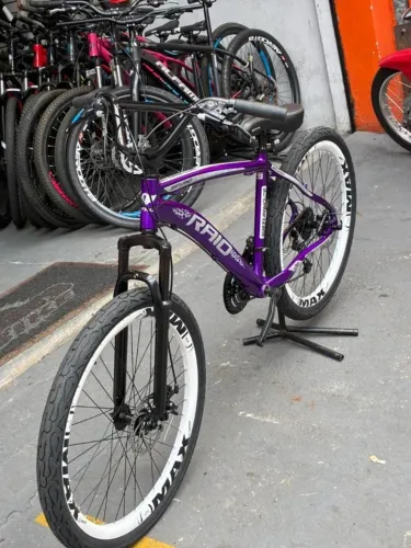 bicicleta raio roxa  aro 26
