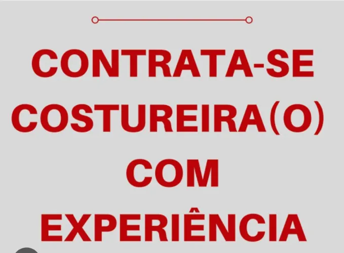 Precisa-se de costureira para trabalhar em loja barreiro