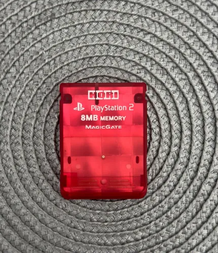 Memory Card PS2 Transparente Vermelho (Hori)