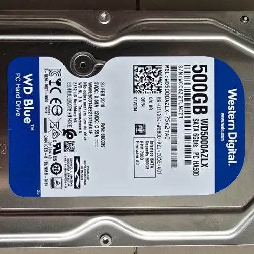 HD Barracuda 500gb- Western Digital / SEMI NOVO  - 01 Unidade Restante