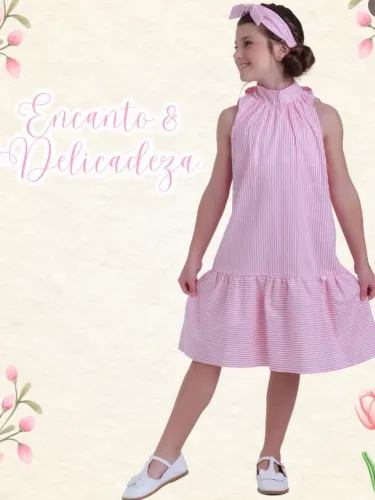 Vestido 100% algodão 