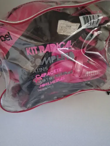 Kit patins roller infantil- AJUSTÁVEL
