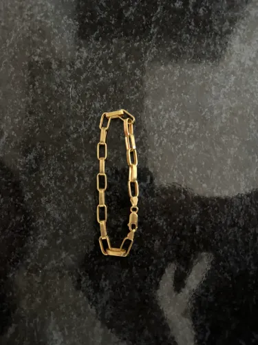vendo pulseira tijolinho em ouro 18k