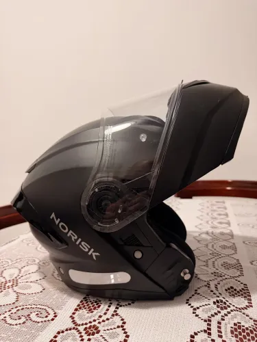 Capacete Norisk Articulado Preto Fosco - Tamanho 58