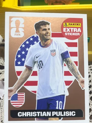     Christian Pulisic Extra Sticker Bronze Copa 2026 Panini Original