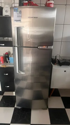 Geladeira inox 110 Brastemp