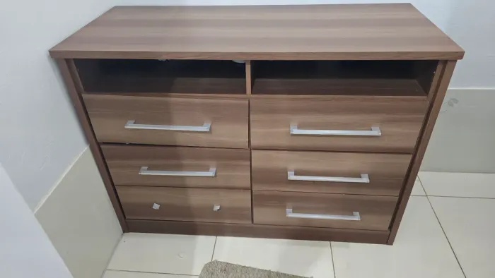 Cômoda 6 gavetas MDF