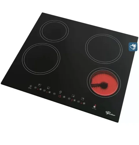 Cooktop Fischer 4 Bocas Mesa Vitrocerâmica Preto - 220 Volts 220