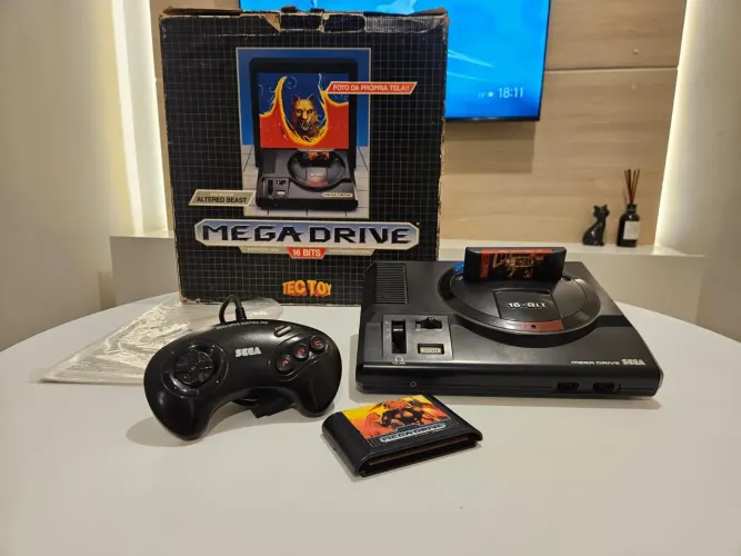 Sega Mega Drive 16 bits completo na caixa (envio imediato)