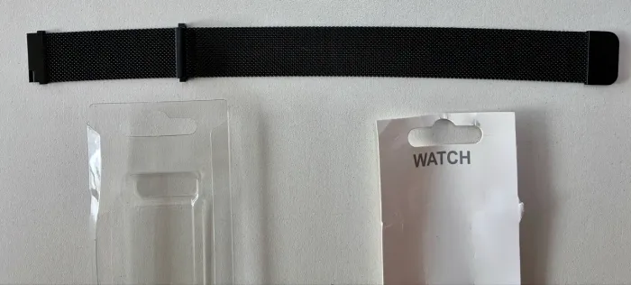pulseira para relógio inteligente aço loop metal preta