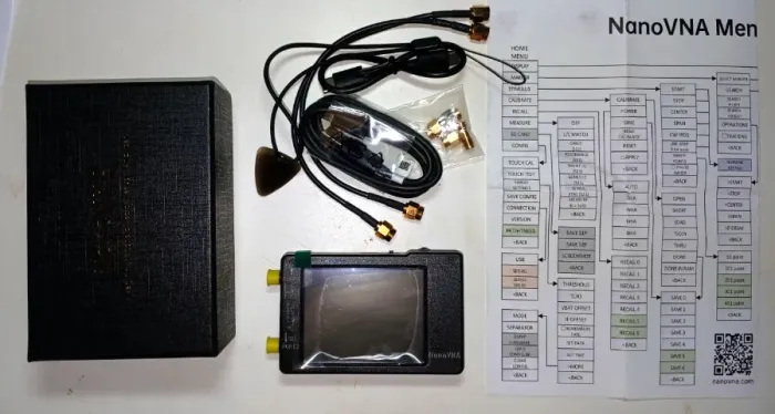 Analisador de antenas Nano VNA - H, da Zeenko, na caixa, sem uso, único dono.10kHz a 1,5GH
