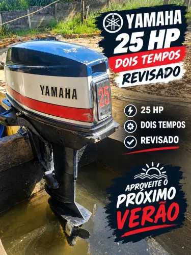 MOTOR DE POPA YAMAHA 25 HP - ANO 1975