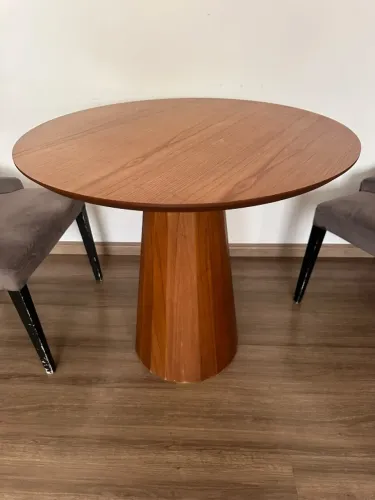 Mesa de jantar redonda 90 cm Mendoza TOK & STOK
