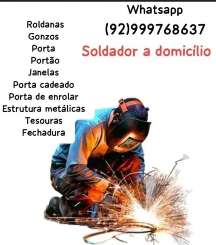 Soldador a domicílio disponível 24hrs