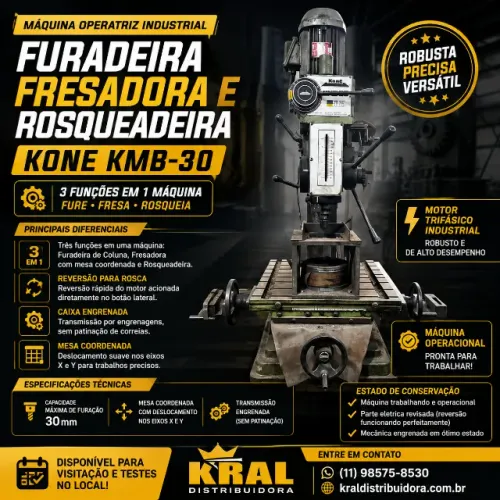 Máquina operativa industrial Kone KMB-30