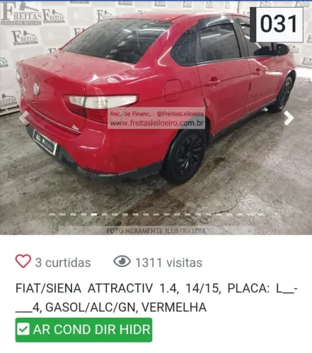 Fiat Grand Siena Attrac. 1.4 EVO F.flex 8V 2015
