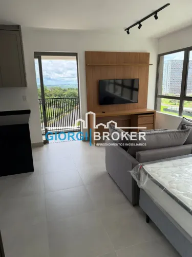 Estúdio Mobiliado para Locação no Hype 017 - Apartamento 1 Quarto, 1 Banheiro e 1 Vaga em 