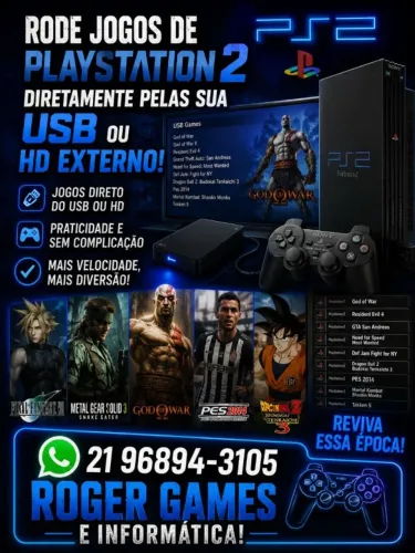 Rode seus jogos de PS2 diretamente pela USB ou HD Externo !!!