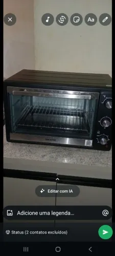 Forno elétrico e cooktop inox