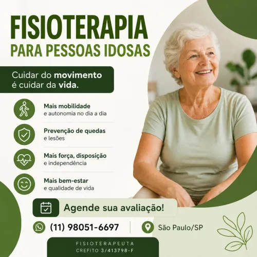 Fisioterapia Para Pessoas Idosas | Domicílio 