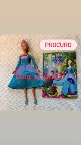 Boneca Barbie Princesa com Livro