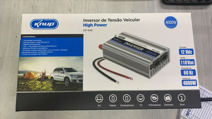 Inversor de potência de 3000w 24v pra 110v
